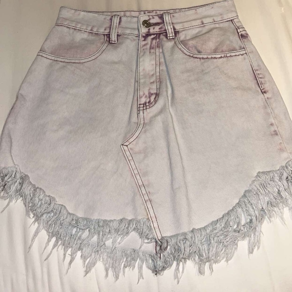 Idea Ditto Light pink jean skirt (Size Small)